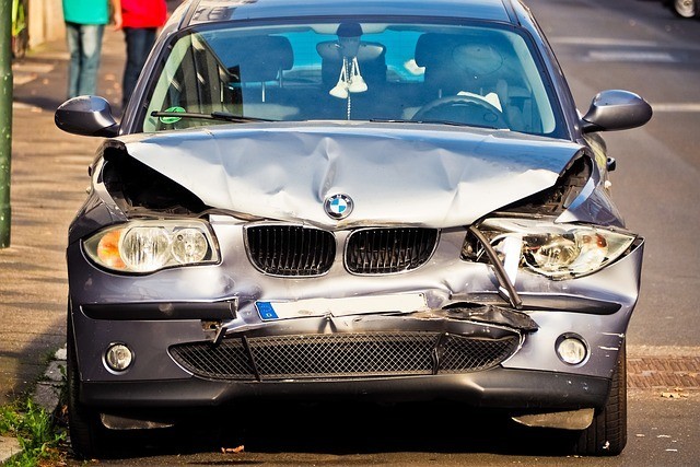 car after the accident